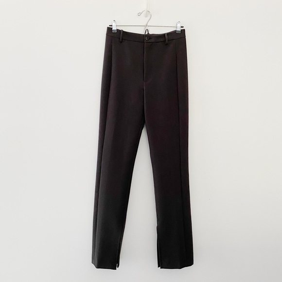 Zara The Melrose Full Length Split Hem Legging Pant - Picture 9 of 14